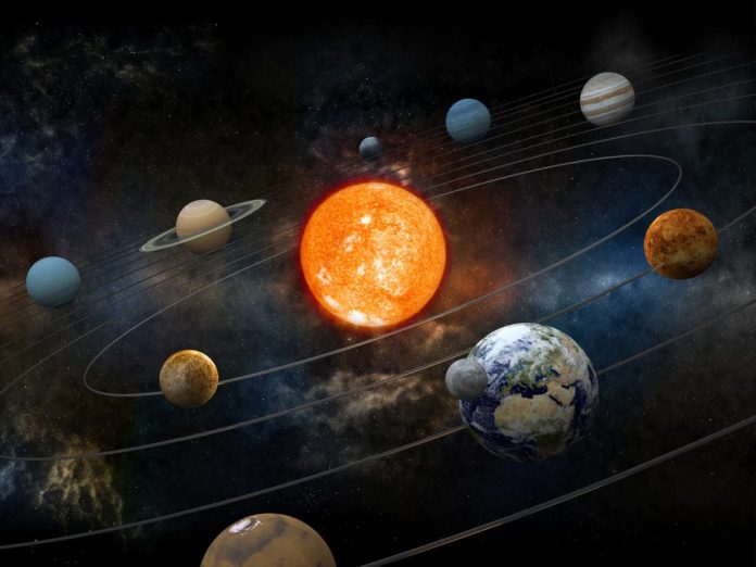 #Pracegover foto: na imagem há diversos planetas