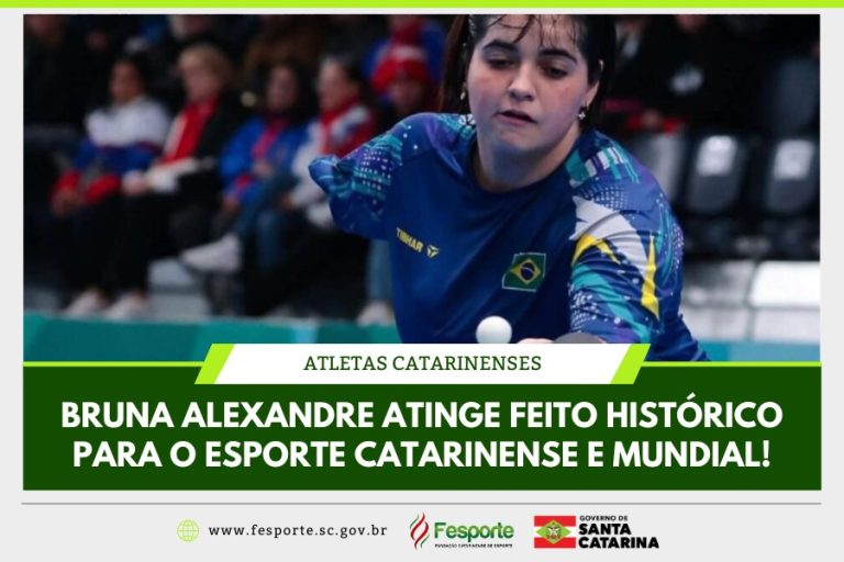 Atleta catarinense faz história ao ser convocada para Paralimpíadas e Olimpíadas