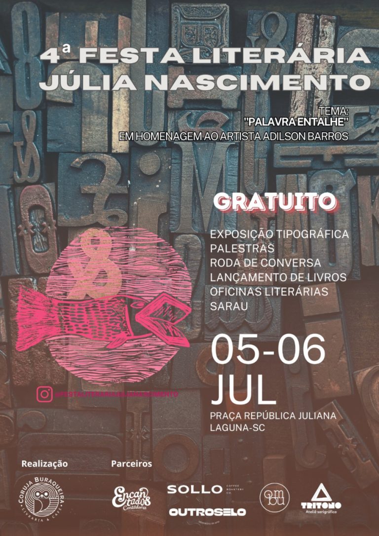 4ª Festa Literária Julia Nascimento movimenta Laguna com eventos gratuitos